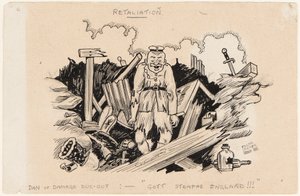 Retaliation, Dan of Damage Dug-Out: God Strafe England, 1917 tekijältä Edgar Fryer