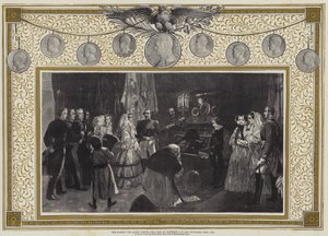 Hänen Majesteettinsa Kuningatar vierailee Napoleon I:n haudalla Invalideissa Pariisissa tekijältä Edgar Melville (after) Ward