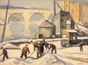 C.W.A. Key Bridgen työntekijä, n.d. tekijältä Edgar Nye
