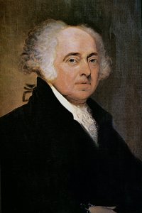 Presidentti John Adams (1735-1826) (värilitografia) tekijältä Edgar Parker