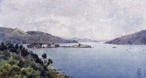 Pohjois-Espanja: Vigo Bay, Sisäsatama, näkymä merelle (väri litho)