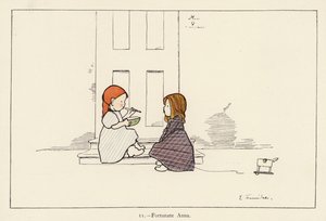 Onnekas Anna (väri litho) tekijältä Edith Farmiloe