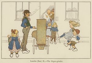 Lontoo (itä), urkuhiomakone tekijältä Edith Farmiloe