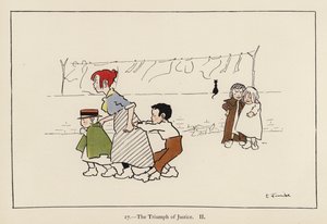 Oikeuden voitto II (väri litho) tekijältä Edith Farmiloe