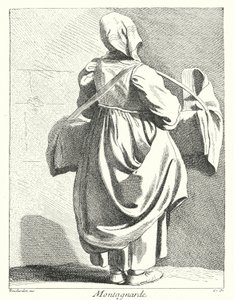 Nainen vuorilta (kaiverrus)
