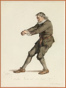 Muotokuva Harpagonista, noin 1870 (akvarelli). tekijältä Edmond Aime Florentin Geffroy