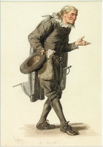 Monsieur Loyalin muotokuva, noin 1870 (akvarelli). tekijältä Edmond Aime Florentin Geffroy