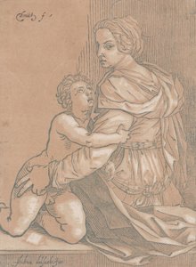 Neitsyt ja lapsi, n. 1530. tekijältä Edmond Douet