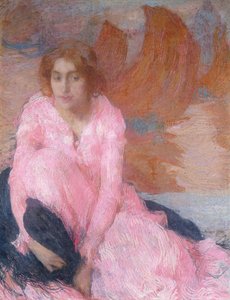 Vaaleanpunainen mekko; La Robe Rose, n. 1898 (pastelli)
