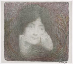 Albumi kuvista Galerie Vollardista: Mlle Moreno Comédie-Françaisesta, 1897.