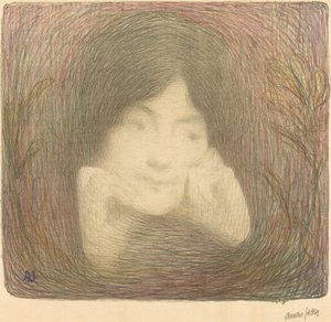 Comédie-Françaisen neiti Moréno, 1897. tekijältä Edmond-François Aman-Jean
