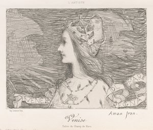 Venetsia, 1892. tekijältä Edmond-François Aman-Jean