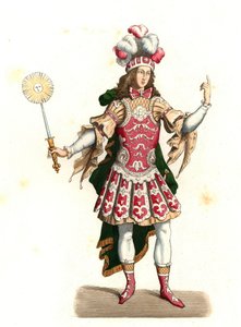 Ranskan Ludvig XIV, aurinkokuningas (1638-1715), tanssiasussa