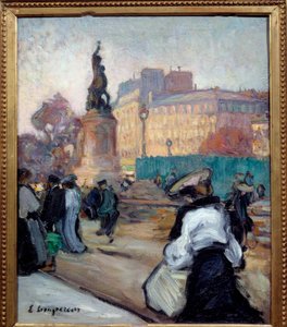Tasavallan aukio. Edmond Leemperin (1876-1909) maalaus
