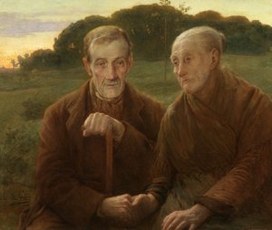 Elämän auringonlasku (öljy kankaalle) tekijältä Edmond Theodor van Hove