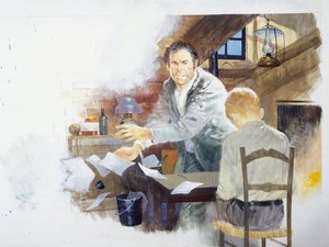 Stardin kirjasto, sydämestä, Edmond De Amicis, piirustus