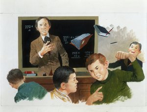 Sydämen tarjonnan opettaja, Edmondo De Amicis, piirustus