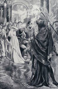 Kuvitus Goethes Faustille tekijältä Edmund Bruning