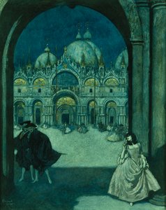 Piazza San Marco -aukiolla tekijältä Edmund Dulac