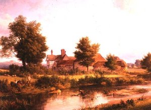 Näkymä Unstead Housesta, lähellä Bramleyä tekijältä Edmund Gill