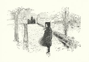 Charlotte Bronten kuvitus Jane Eyrelle (litho)