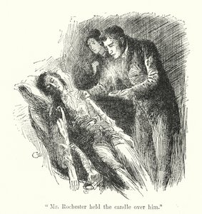 Charlotte Bronten kuvitus Jane Eyrelle (litho) tekijältä Edmund Henry Garrett