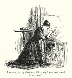 Charlotte Bronten kuvitus Jane Eyrelle (litho)