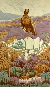 Lookout on the Moor, n. 1930 (guassi paperilla) tekijältä Edmund Hunter