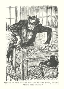 Kuvitus R. L. Stevensonin teokseen Tohtori Jekyllin ja herra Hyden outo tapaus (litografia). tekijältä Edmund Joseph (after) Sullivan