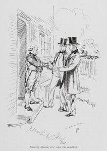 Kuvitus Tom Brownin koulupäiviin (litografia). tekijältä Edmund Joseph (after) Sullivan