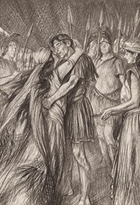 William Shakespeare: Näytös IV, kohtaus 4 (litografia). tekijältä Edmund Joseph (after) Sullivan