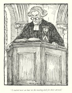 Kuvitus Oliver Goldsmithin teoksesta The Vicar of Wakefield (litho) tekijältä Edmund Joseph Sullivan