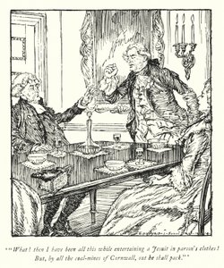 Kuvitus Oliver Goldsmithin teoksesta The Vicar of Wakefield (litho) tekijältä Edmund Joseph Sullivan