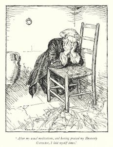 Kuvitus Oliver Goldsmithin teoksesta The Vicar of Wakefield (litho) tekijältä Edmund Joseph Sullivan