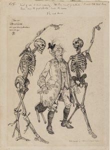 Old Bonesin täytyy mennä ulos…, 1900 tekijältä Edmund Joseph Sullivan