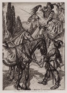 The Taming of the Shrew, Act III, Sc 2 (litho) tekijältä Edmund Joseph Sullivan