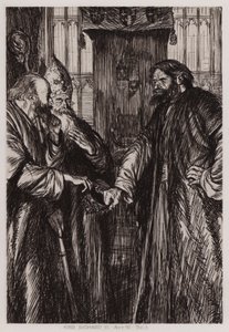 Kuningas Richard II:n tragedia, näytös IV, Sc 1 tekijältä Edmund Joseph Sullivan