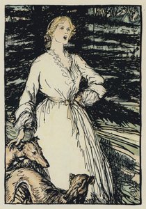 Kuvitus Tennysons Maudille tekijältä Edmund Joseph after Sullivan