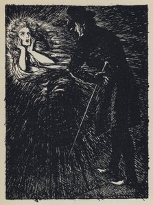 Kuvitus Tennysons Maudille tekijältä Edmund Joseph after Sullivan