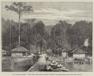 Andamaanien saaret, Hope Town, Mount Harriet, jossa näkyy laituri, jossa Lord Mayo puukotettiin tekijältä Edmund Morison Wimperis