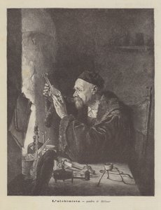 Lalkemisti, Hellmerin maalaus tekijältä Edmund Ritter von Hellmer