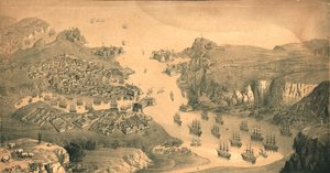 Sebastopolin kaupunki, linnoitukset ja satamat, 1854 tekijältä Edmund Walker