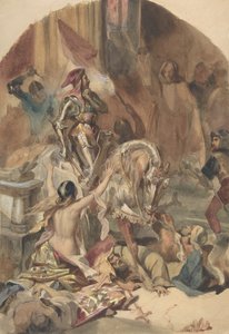 Neslen verilöyly 1472, 1800-luku. tekijältä Édouard Alexandre Odier