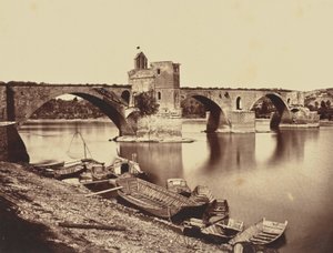 Avignon. Pont St Benezet tekijältä Édouard Baldus