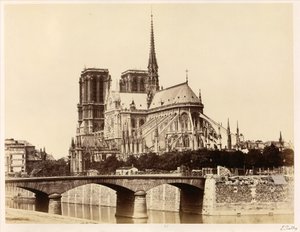 Notre-Dame (apsis) tekijältä Édouard Baldus