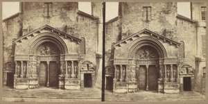 [Saint-Trophimen kirkon portaali, Arles] tekijältä Édouard Baldus