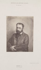 Paul Chenavardin muotokuva, sarjasta Histoire des Artistes Vivants, c. 1852. tekijältä Édouard Baldus