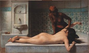 Hieronta, hamam kohtaus, 1883.