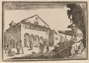 Almshouse tekijältä Edouard Eckman after Jacques Callot