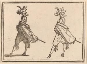 Herrasmies sivulta katsottuna tekijältä Edouard Eckman after Jacques Callot